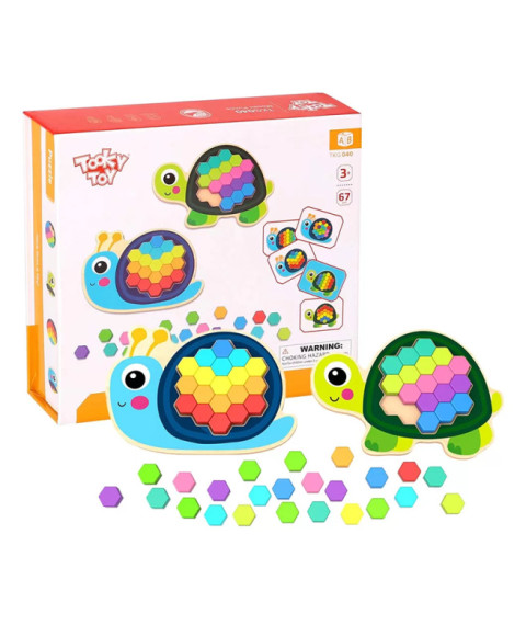 Puzzle Mozaic din lemn, 57201